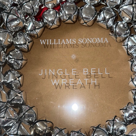 Williams Sonoma Silver Jingle Bell Wreath - Picture 2 of 3